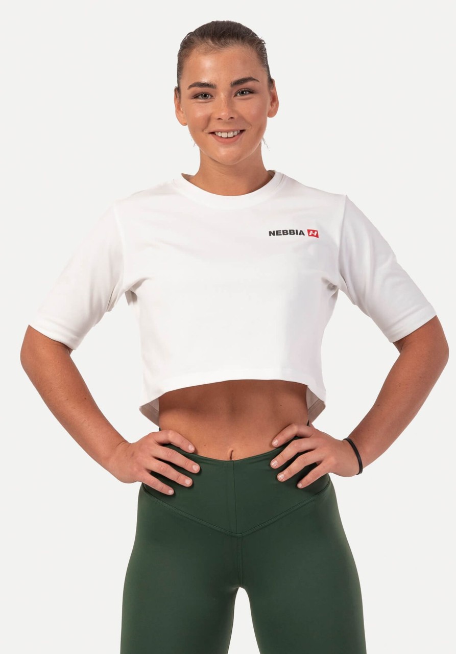 Kategorier NEBBIA | Minimalist Logo Crop Tee