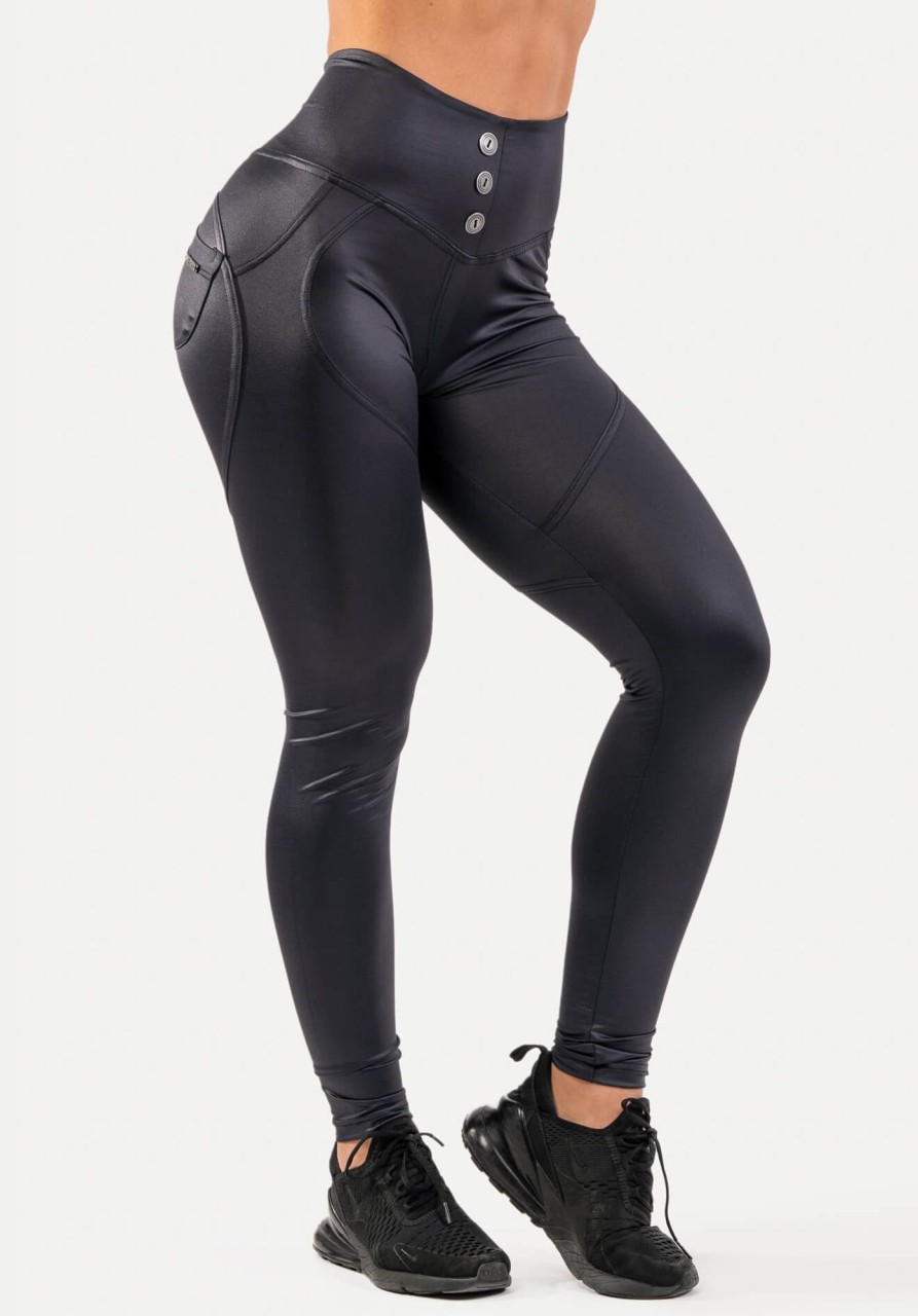 Kategorier NEBBIA | High Waist Bubble Butt Glossy Pants