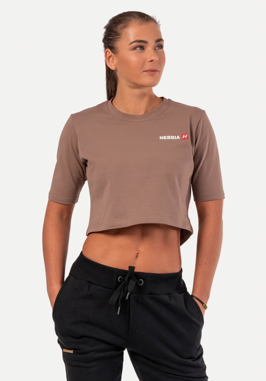 Kategorier NEBBIA | Minimalist Logo Crop Tee